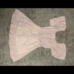 White poka dot sun dress